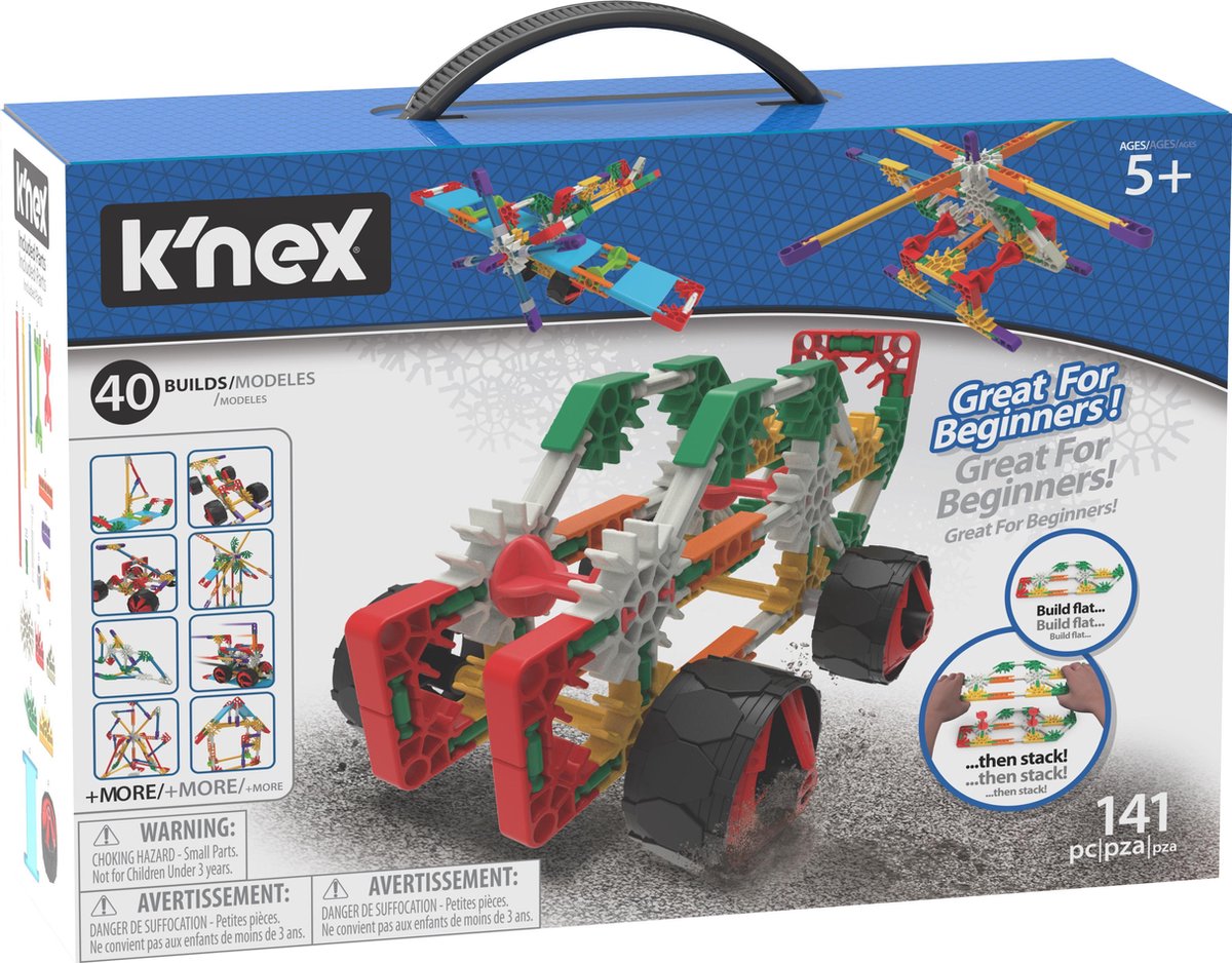 KNEX Modellenset voor beginners - 40 modellen - Bouwset